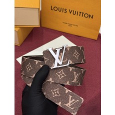 LV 이니셜 모노그램 데님 벨트 001-284210