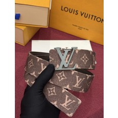 LV Initiales 모노그램 데님 벨트 001-284212