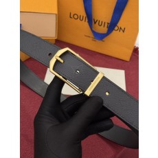 LV 플레인 모노그램 미드나잇 리버시블 벨트 001-284218