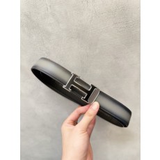 에르메스 투톤 그라데이션 H 자동 슬라이딩 버클 남성 001-284279