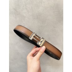 에르메스 투톤 그라데이션 리치 그레인 오토매틱 버클 남 001-284281