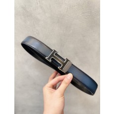 에르메스 듀얼컬러 그라데이션 리치 그레인 H버클 자동 001-284285