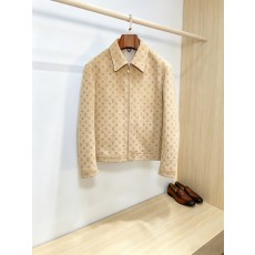 LV 올오버 모노그램 스웨이드 양가죽 자켓 001-284559