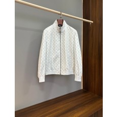 LV 화이트 그레이 모노그램 양피 재킷 001-284562