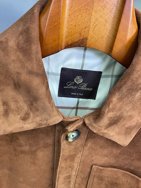 Loro Piana 스웨이드 양가죽 워크 재킷 001-284572