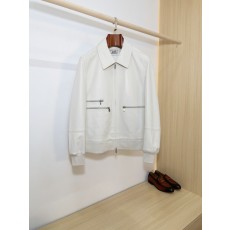 에르메스 미니멀 스탠드칼라 양가죽 집업 자켓 001-284580