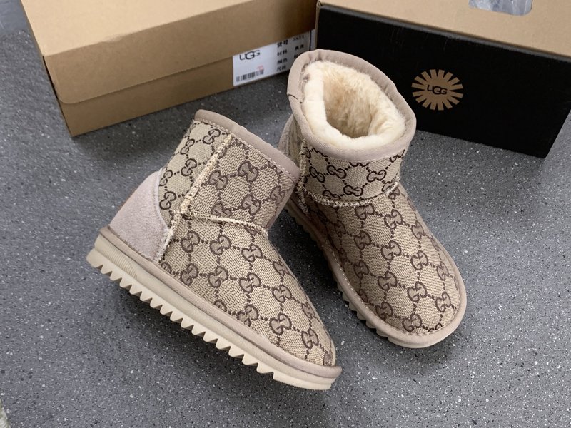 UGG×구찌×LV 트리플 콜라보 아동 눈부츠 001-284615