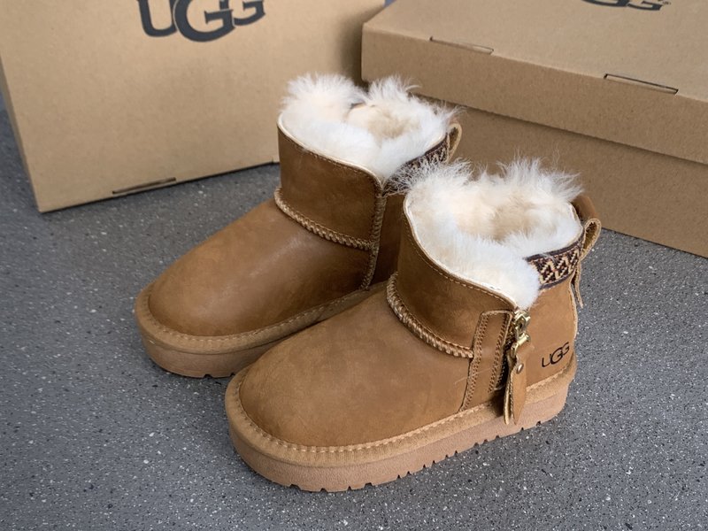 UGG 민족풍 방수 지퍼 아동 스노우부츠 001-284618