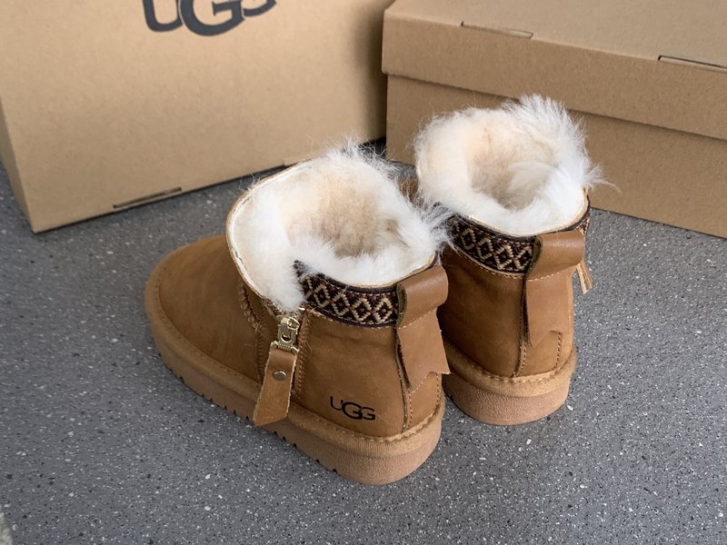 UGG 민족풍 방수 지퍼 아동 스노우부츠 001-284618