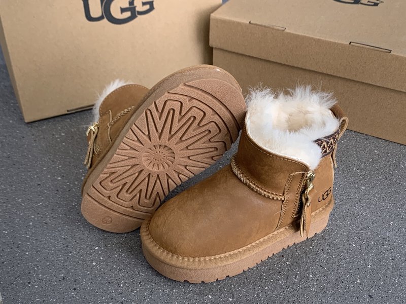 UGG 민족풍 방수 지퍼 아동 스노우부츠 001-284618