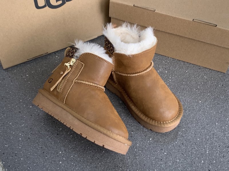 UGG 민족풍 방수 지퍼 아동 스노우부츠 001-284618