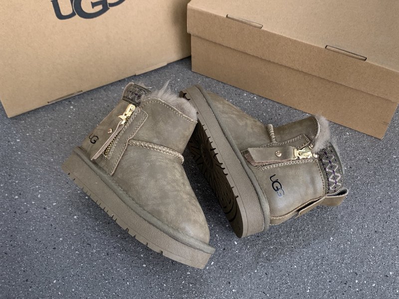 UGG 민족풍 방수 지퍼 아동 스노우부츠 001-284619