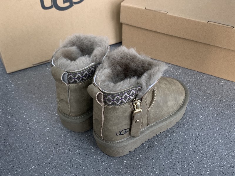UGG 민족풍 방수 지퍼 아동 스노우부츠 001-284619
