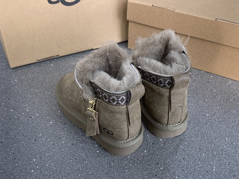 UGG 민족풍 방수 지퍼 아동 스노우부츠 001-284619