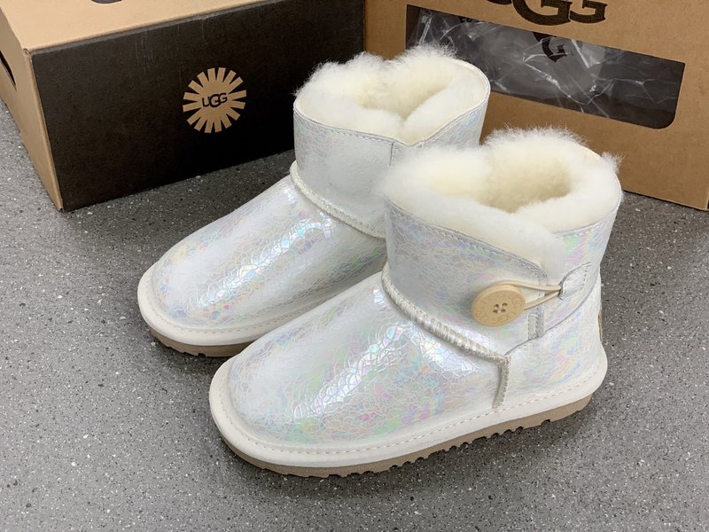 UGG 아동 방수 레이저 버튼 스노우 부츠 001-284661