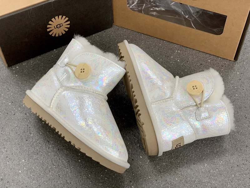 UGG 아동 방수 레이저 버튼 스노우 부츠 001-284661
