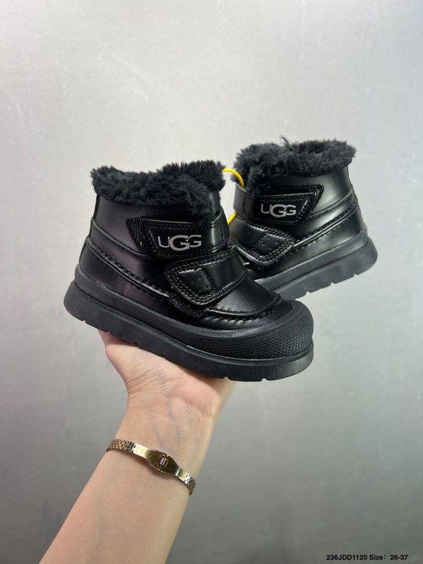 UGG 신상 벨크로 털 안감 아동 미들 부츠 001-284720