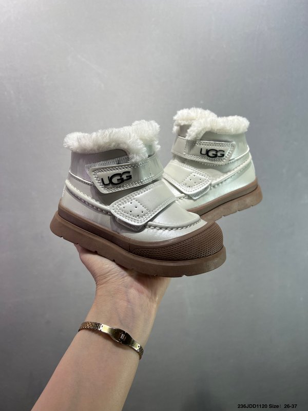 UGG 신상 벨크로 털 안감 아동 미들 부츠 001-284720
