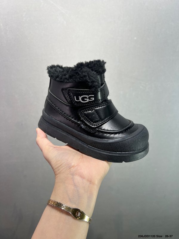 UGG 매직테이프 퍼 아동 미들 부츠 001-284721
