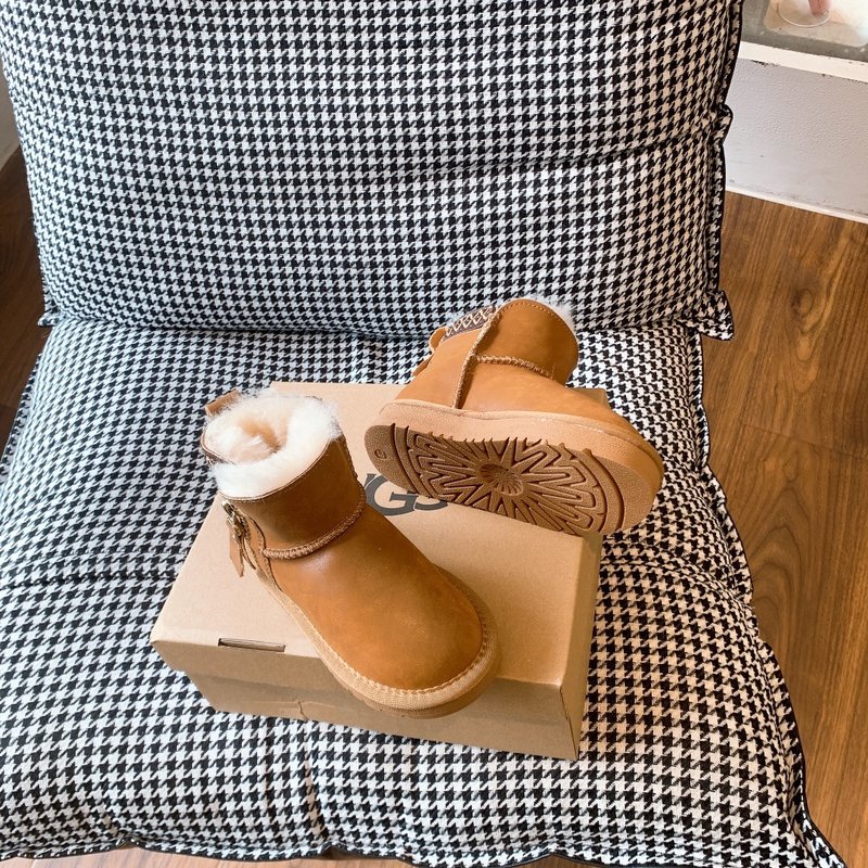 UGG 방수 지퍼 아동 신발 양모 원피스 스노우 부츠 001-284729