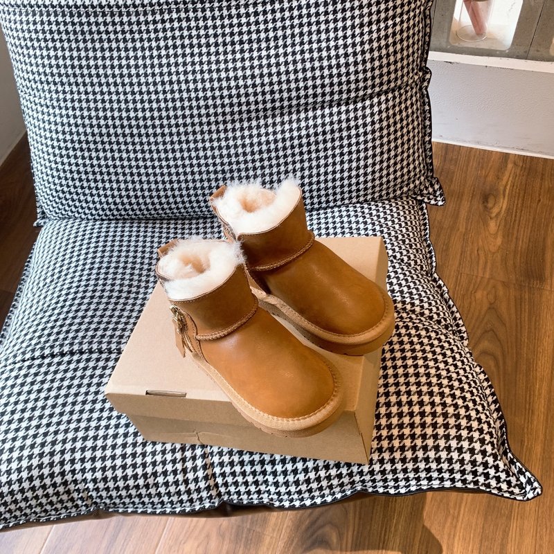 UGG 방수 지퍼 아동 신발 양모 원피스 스노우 부츠 001-284729
