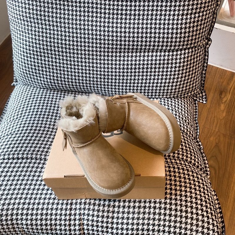 UGG 울 혼방 방수 지퍼 키즈 스노우부츠 001-284730