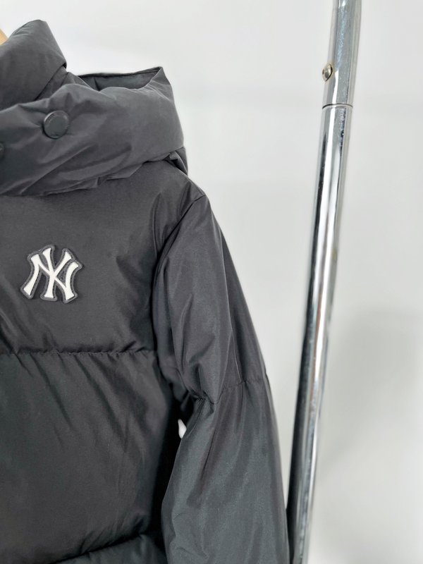 MLB 양키스 스퀘어 포켓 후드 미디엄 롱 아동 다운점 001-285379