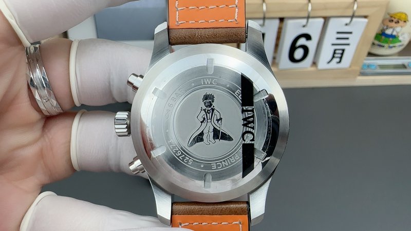 ZF IWC 파일럿 크로노 43mm 블루 001-285389