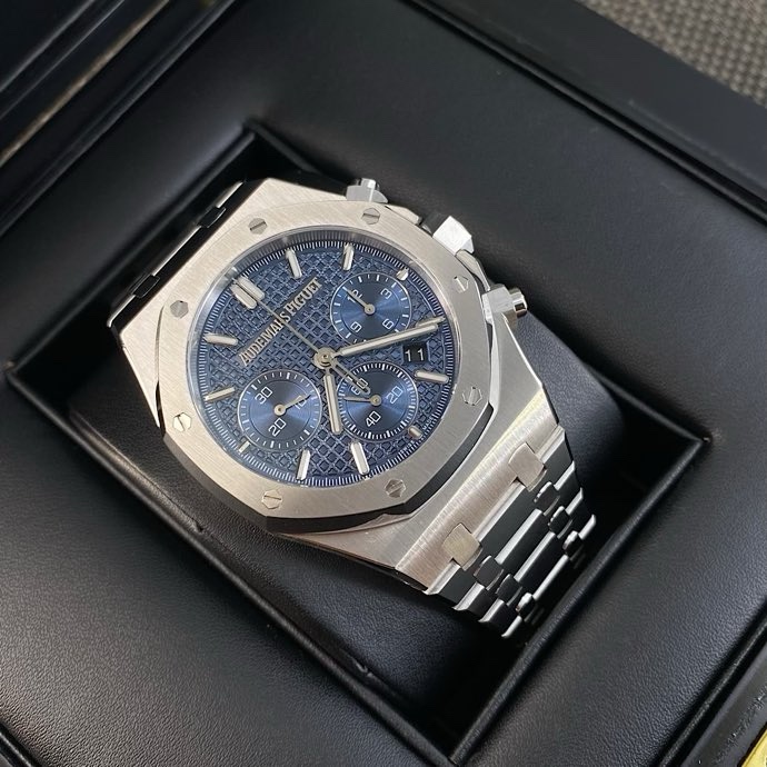 AP 41mm 기념판 블루 다이얼 시계 001-285592