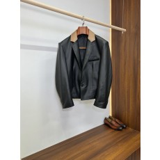 왕자얼 동일 LV 대비색 카라 양피 정장 001-285668