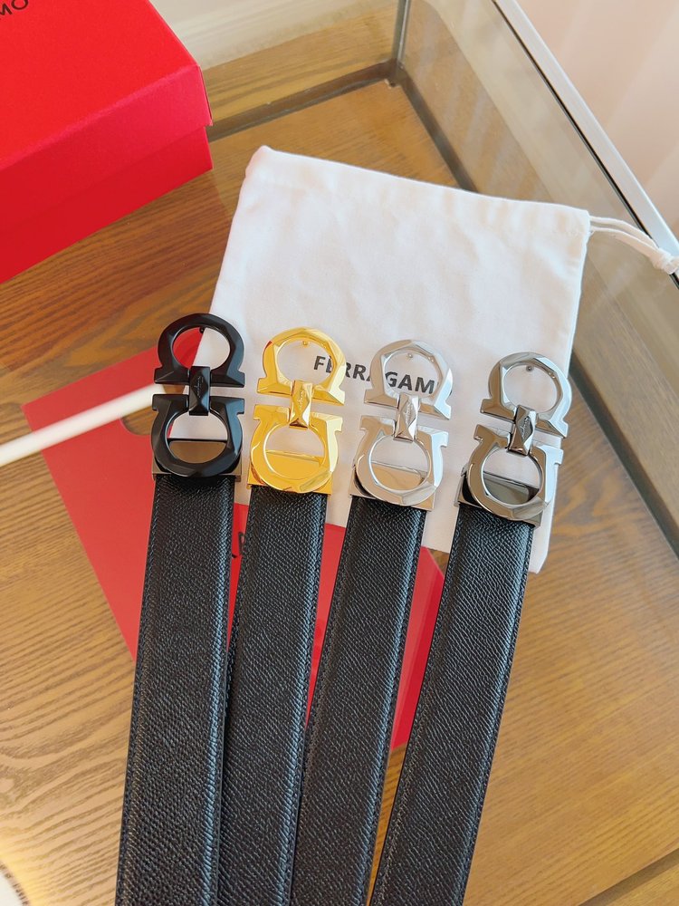 페라가모 3.5cm 오리지널 가죽 벨트 001-285824