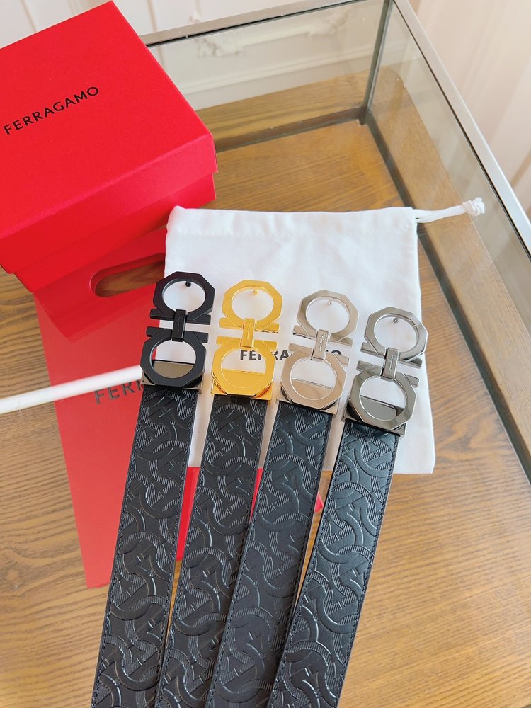 페라가모 정품 가죽 벨트 3.5cm 001-285834