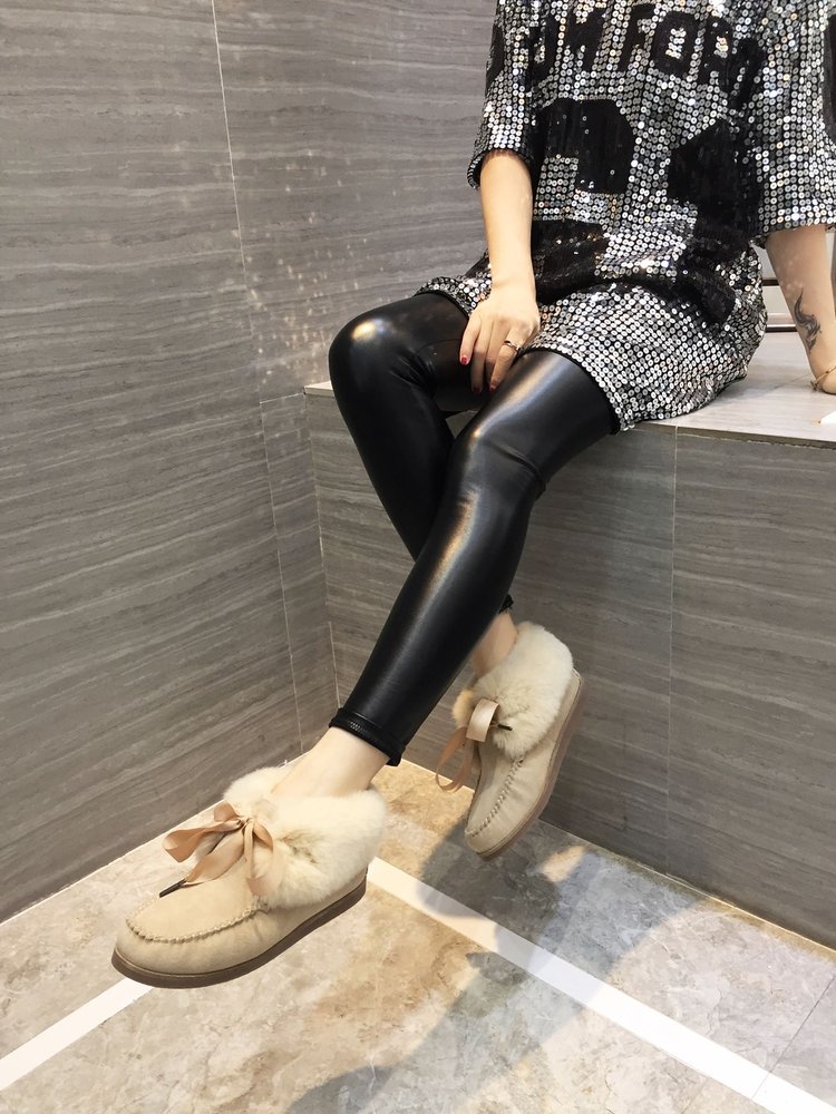 UGG 한정판 토끼털 깃털 양모 여성 부츠 001-286148