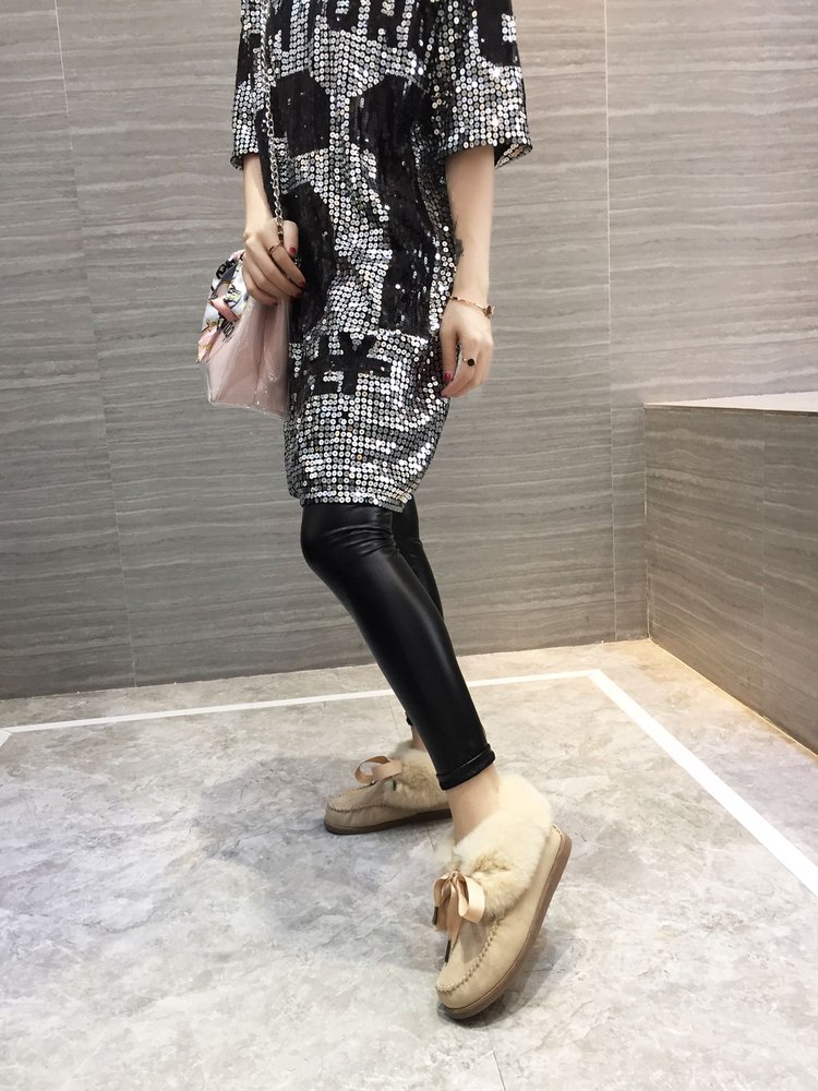 UGG 한정판 토끼털 깃털 양모 여성 부츠 001-286148