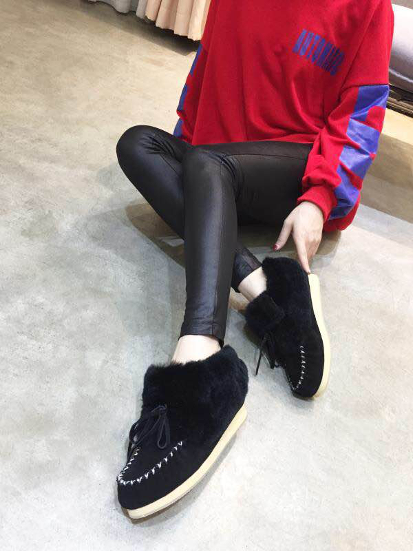 OZWEAR UGG 모피 일체 스노우 부츠 001-286155