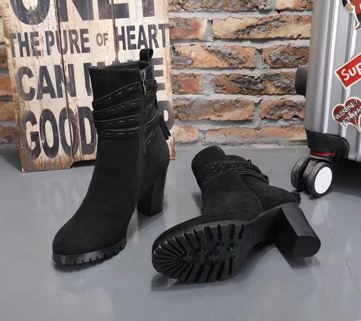 UGG 여성 하이힐 부츠 마크라메 라인 보온 001-286193