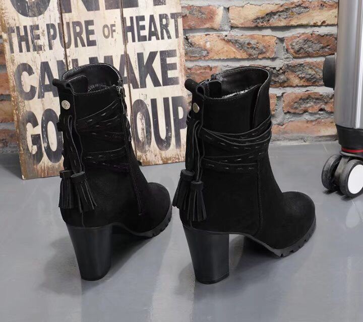 UGG 여성 하이힐 부츠 마크라메 라인 보온 001-286193