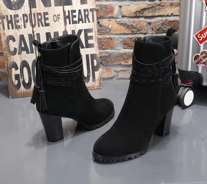 UGG 여성 하이힐 부츠 마크라메 라인 보온 001-286193