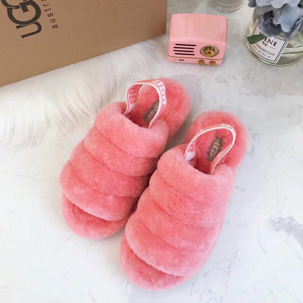 UGG 양갈래 코코넛 퍼 슬리퍼 001-286229