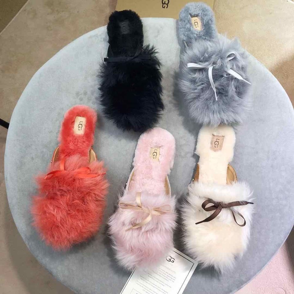 UGG 샤인 퍼플리플리 여성 슬리퍼 001-286239