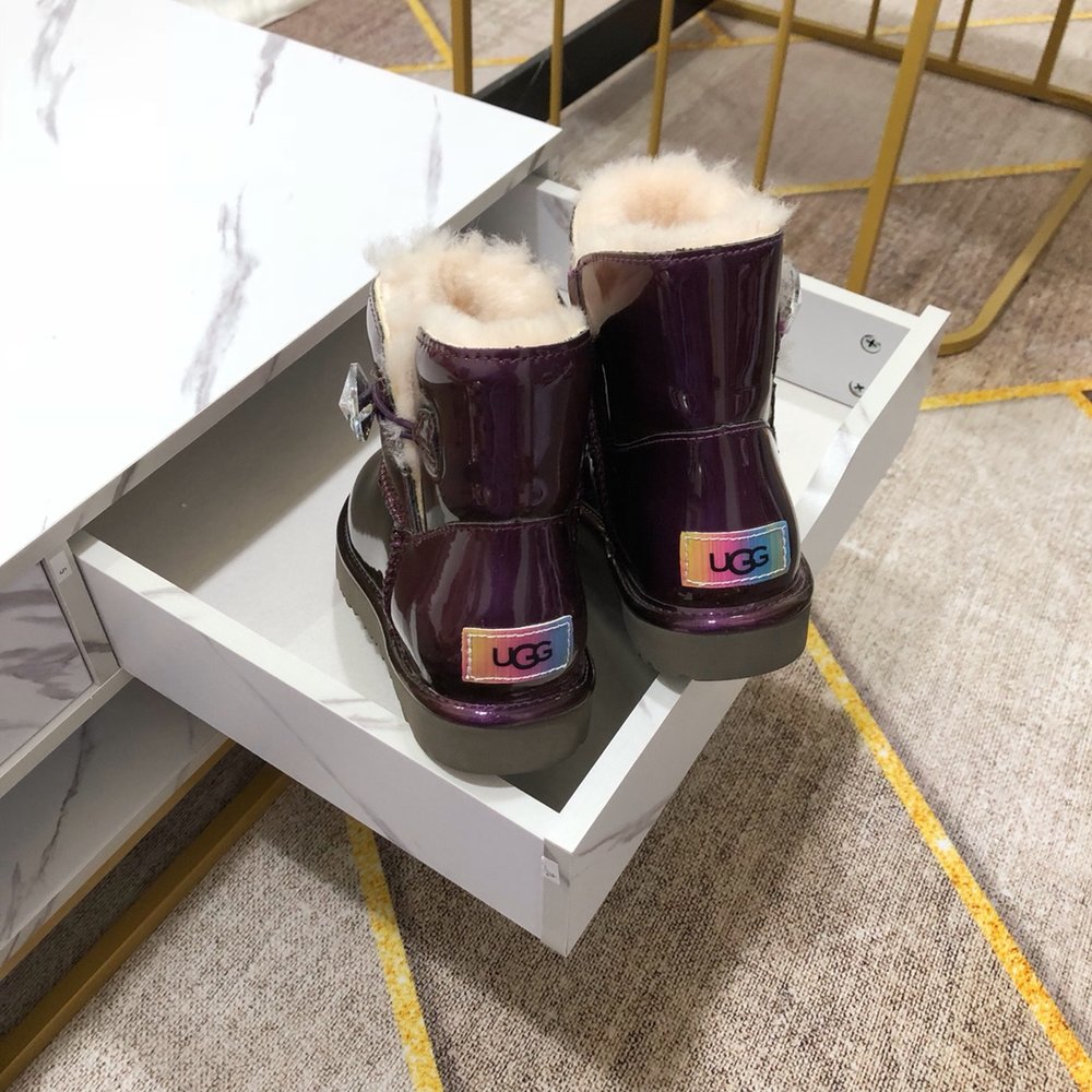 UGG 여성 메탈 카멜레온 실크 양모 신발 001-286294