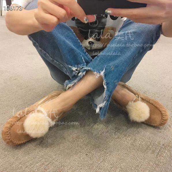 UGG 토스카나 퍼볼 슬리퍼 001-286302