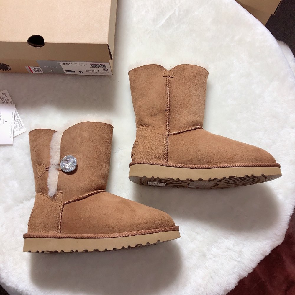 UGG 하이탑 스노우부츠 클래식 크리스탈 버클 방수방오 001-286347