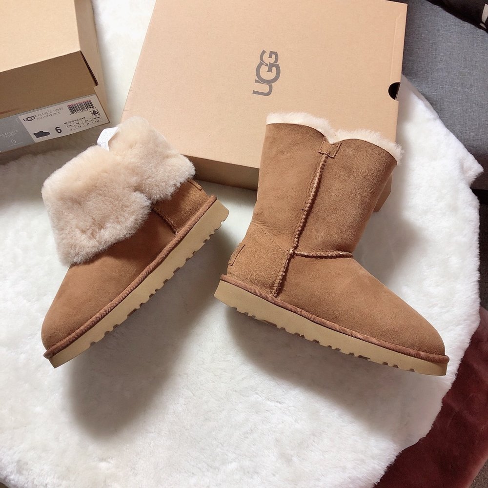 UGG 하이탑 스노우부츠 클래식 크리스탈 버클 방수방오 001-286347