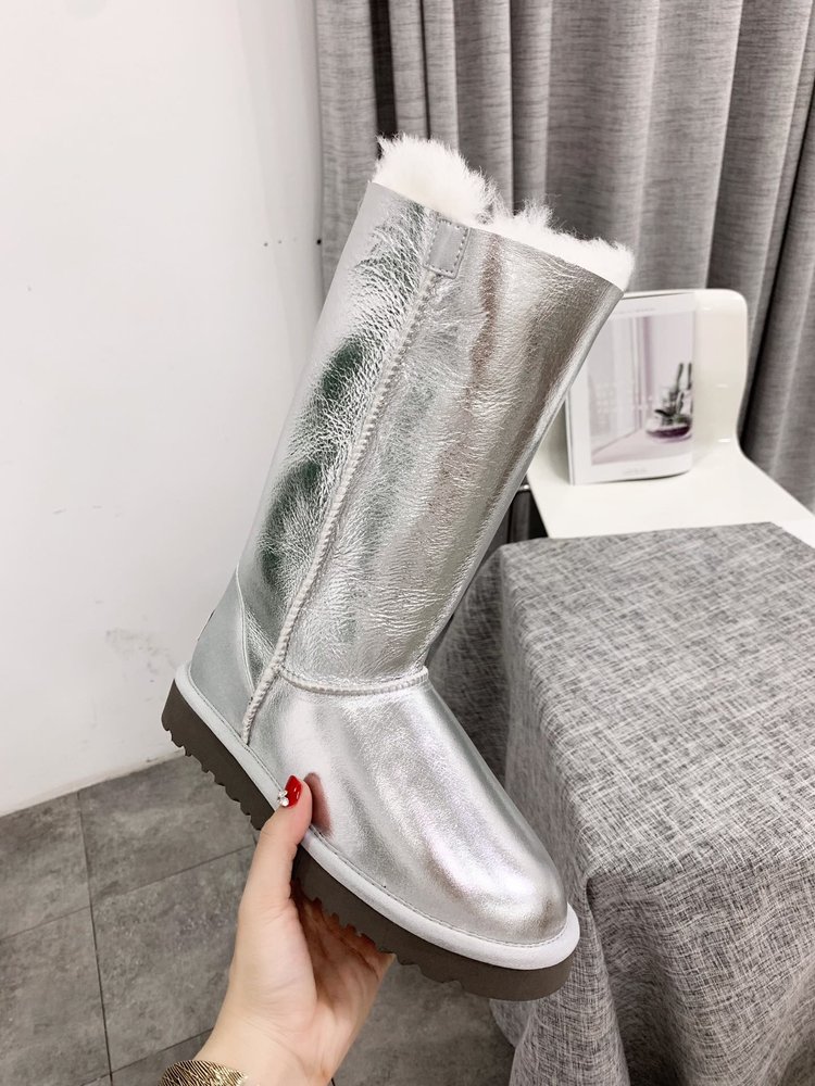UGG 가죽 양털 부츠 001-286382