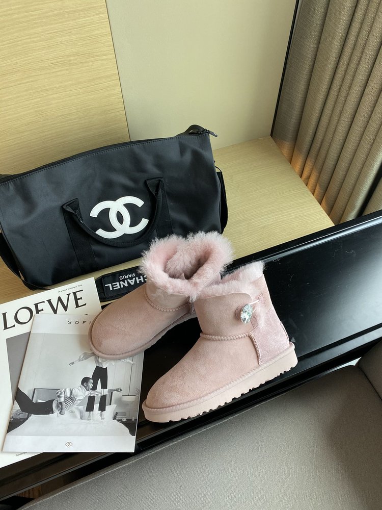 UGG 최고 버전 방오 방수 양털 원피스 스노우 부츠 001-286392
