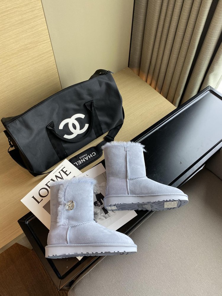 UGG 최고 버전 양모 가죽 일체 여성 부츠 001-286395