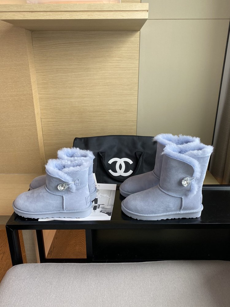 UGG 최고 버전 양모 가죽 일체 여성 부츠 001-286395