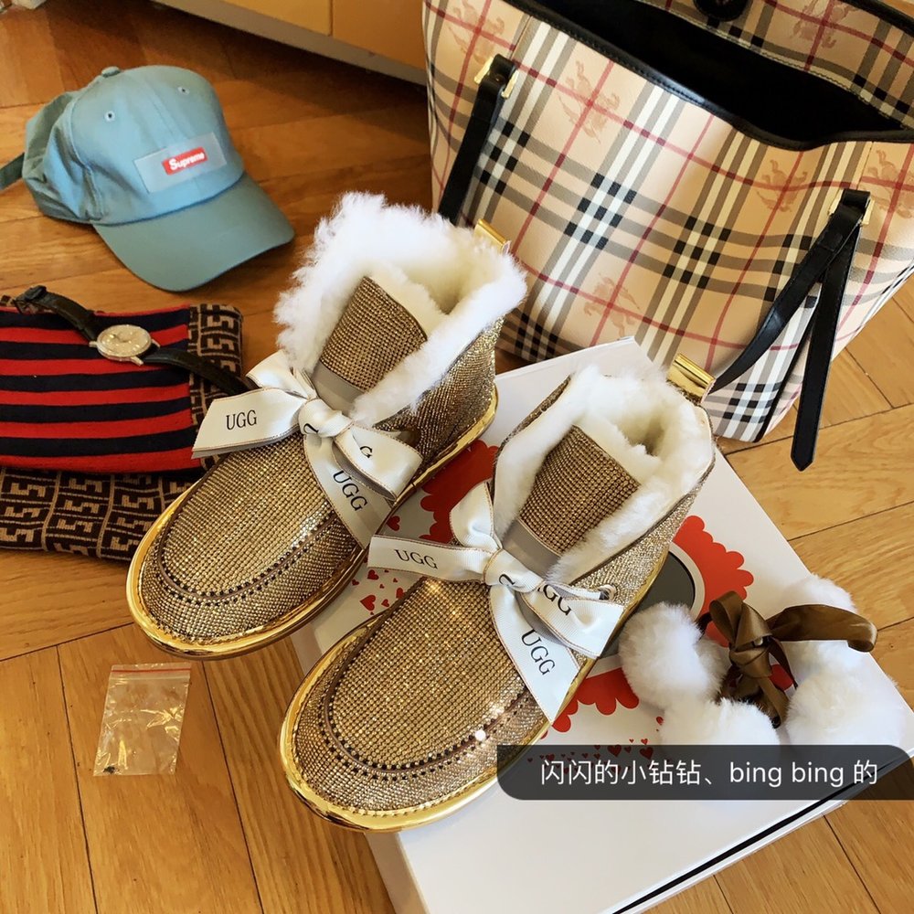 털실 리본 투웨이 업그레이드 풀 크리스탈 UGG 스노우 001-286408