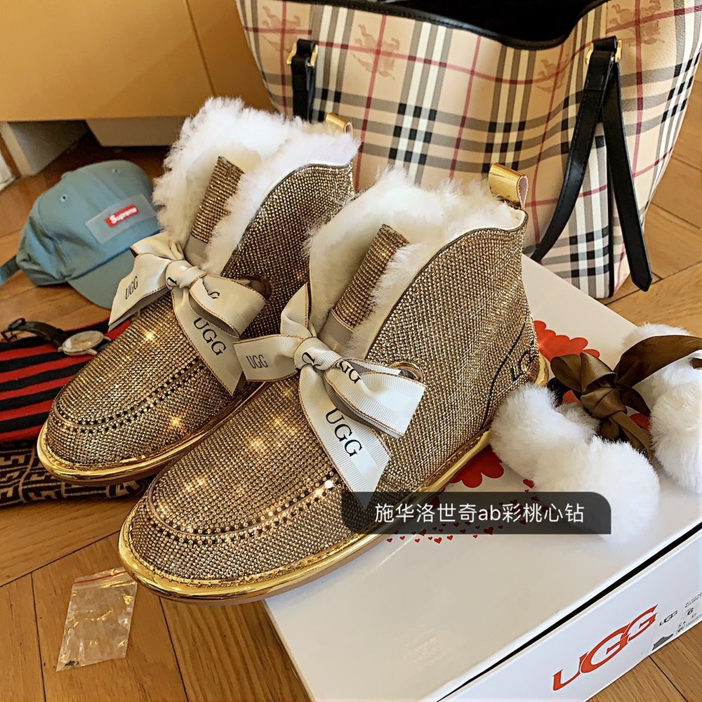 털실 리본 투웨이 업그레이드 풀 크리스탈 UGG 스노우 001-286408